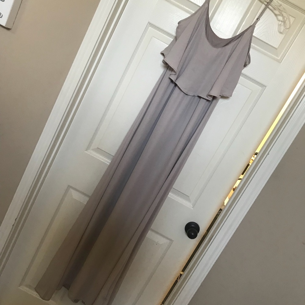 CAITLIN RUFFLE MAXI DRESS